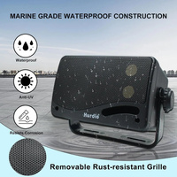 3-Way Waterproof Wall Mount Speakers Black