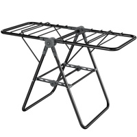 2-Tier Foldable Clothes Drying Rack  for Balcony Bay Window-White