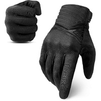 Breathable Mesh Motorcycle Gloves Touchscreen with TPR Palm Pad Hard Knuckle-Back-Medium