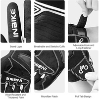 Breathable Mesh Motorcycle Gloves Touchscreen with TPR Palm Pad Hard Knuckle-White-XXLarge