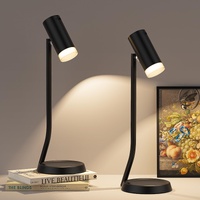 Cordless Table Lamps, Battery Operated Portable Table Light with Magnetic Adjustable Angle Head, 5000mAh Rechargeable Lamp with CCT Dimming for Patio 