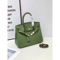 2025- Euro-american Elegant Crocodile Leather  Handbag Bag - Birkin 35,olive colour ,palladium Hardware