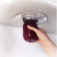 1 pc Jar Opener Round can opener Kitchen cabinet bottom lid can opener table bottom can opener