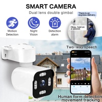 3MPSecurity Cameras for Home, 2.4G Wifi House Surveillance Cameras with Audio And Video, Security Cameras Wireless Outdoor with PTZ And Motion Detecti