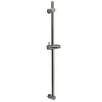 Gun Metal Grey Brass 850mm Long Sliding Rail Bar Swivel Handheld Shower Holder Bracket