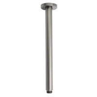 Gunmetal Round 300mm Brass Shower Arm Ceiling Mount Extension Dropper For Head