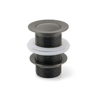 Gun Metal Brass 32mm Push Pop Up Plug Non-Overflow Basin Sink Drain Outlet Waste