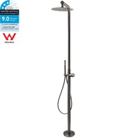 316 SUS WELS Gun Metal Twin Shower Handset Combo Outdoor Bath Rainfall 10" Head