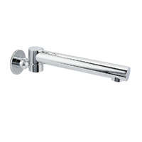 Watermark Chrome Round Basin Wall Mount Faucet Outlet 180° Swivel Brass Bath Tub Spout