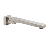 Brushed Nickel Square Stainless Steel Swivel Spout Bathtub Bubble Faucet Outlet