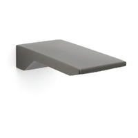 Gun Metal Grey Square Stainless Steel Bathtub Flat Spout Waterfall Filler Outlet