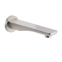 Brushed Nickel Round Bathtub Bubble Outlet Wall Mounted Spout Stainless Steel