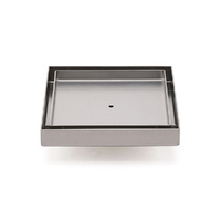 150x150mm Square Tile Insert Floor Drain Stainless Steel Shower Grate 50mm Waste