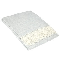 Chiswick Throw - Merino Wool/Cashmere - Light Grey