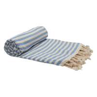 PORTSEA TURKISH COTTON TOWEL - SKY BLUE