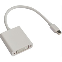 ASTROTEK Mini DisplayPort DP to DVI Cable 20cm - 20 pins Male to 24+5 pins Female Nickle RoHS