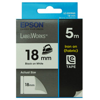 Tape Iron on 18mm Black/White 5 meter, for LW-400