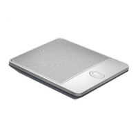 YEALINK CPW90-BT wireless Bluetooth microphone, single unit, charging cradle, for use with VP59 Huddle Room kit ONLY, silver color, 4 × 12 × 13.5 cm