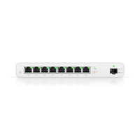 UISP Router, 8-Port GbE Ports w/ 27V Passive PoE, For MicroPoP Applications, 110W PoE Budget, Fanless