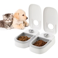 CARLA HOME 2 Meal Automatic Pet Feeder with Timer for Cat & Dog Wet & Dry Food (Dual Bowl 700ML)