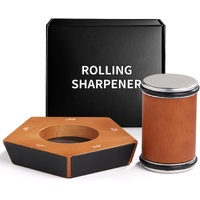 CARLA HOME Rolling Knife Sharpener Kit with 5 Magnetic Angles (12°/15°/17°/19°/22°) for Chef & Home Kitchen Use