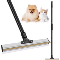 CARLA HOME Pet Hair Remover Broom with Long Handle, Reusable Fur & Lint Remover for Dog & Cat Hair