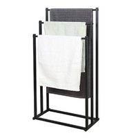 3 Tier Metal Towel Rack Freestanding Bathroom Organizer Rail