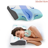 Cervical Memory Foam Pillow Butterfly Shape Standard Anti Snore