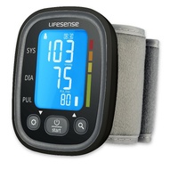 Automatic Digital Wrist Blood Pressure Monitor Black