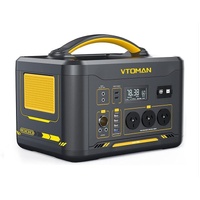 1000W 1408Wh Solar Generator 10A Black Portable Power Station