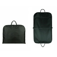 Black Men Suit Cover Zippered Dustproof Garment Bag Travel Organizer