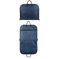 Blue Men Suit Garment Bag Zippered Dustproof Travel Organizer