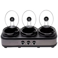 Westinghouse Slow Cooker Ceramic Pots 3 x 2.5L
