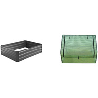 Raised Garden Bed Charcoal 120 X 90 x 30cm