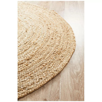 Atrium polo natural indoor rug 120 x 120cm