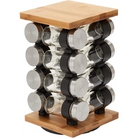 Spice Rack Organizer with 12 Pieces Jars for Kitchen