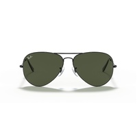 Aviator Large Metal II Sunglasses in Black and Green
