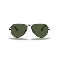 Aviator Metal II in Black and Green Sunglasses