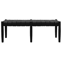 Elliot Leather Bench (Black)