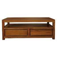 Amsterdam 4 Drawer Coffee Table (Light Pecan)