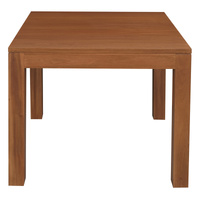 Amsterdam Solid Mahogany Timber Dining Table 90 x 90 cm (Light Pecan)
