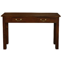 2 Drawer Straight Leg Sofa/Hall Table (Mahogany)