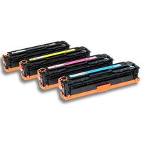 Compatible Premium Toner Cartridges 125A  Toner Set of 4 - Bk/C/M/Y CB540a - CB543a - for use in HP Printers