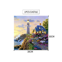 1PCS 5D Diamond Painting Kits Diamond Glue Art Kit Paint for Adults Kids DIY Gift 30x30cm