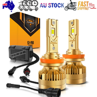 S3 PRO Series H11 Dual Copper Pipe 12V Matching Decoder 120W Gold Aluminum Components AUXBEAM