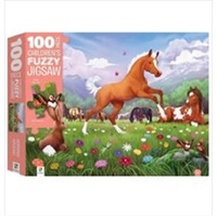 Horsing Around: Fuzzy Jigsaw 100 Piece