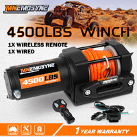 Electric Winch 4500lbs Winch Synthetic Rope Wireless Towing Trailer ATV Winch UTV Winch 4WD
