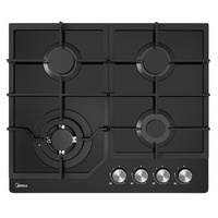 Gas Glass Cooktop 60cm Black