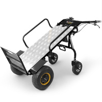 BAUMR-AG 40V Li-ion 260kg Electric Powered Hand Truck Trolley, 400W Brushless motor, Up to 6km/h, 4hr Runtime, Adjustable Width, Folds for Logistics, 