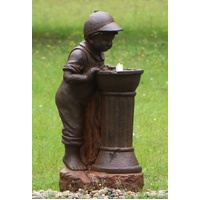 Boy at Water Fountain